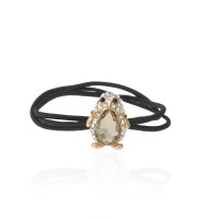 Резинка для волос тройная с украшением (7465) вариант 04