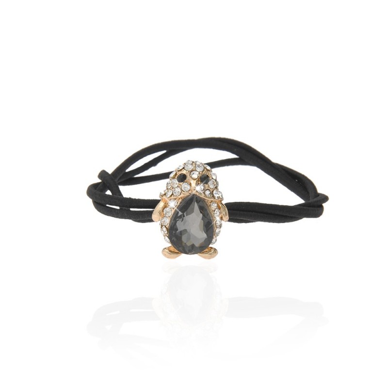 Резинка для волос тройная с украшением (7465) вариант 05