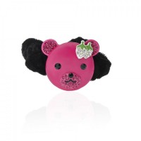 Велюровая резинка для волос с украшением (8484) вариант 02