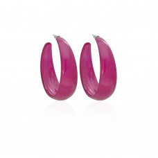 Серьги кольцо ø5см с блестками (2783) вариант 01