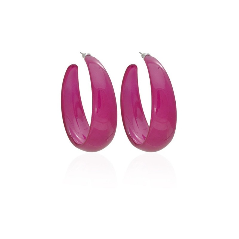 Серьги кольцо ø5см с блестками (2783) вариант 01