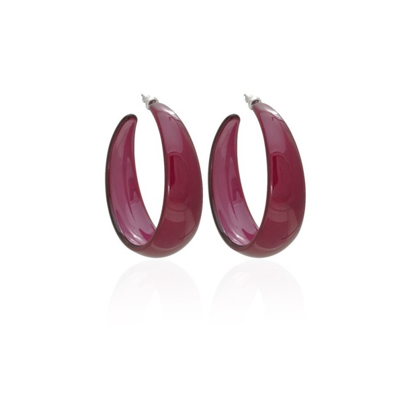 Серьги кольцо ø5см с блестками (2783) вариант 10