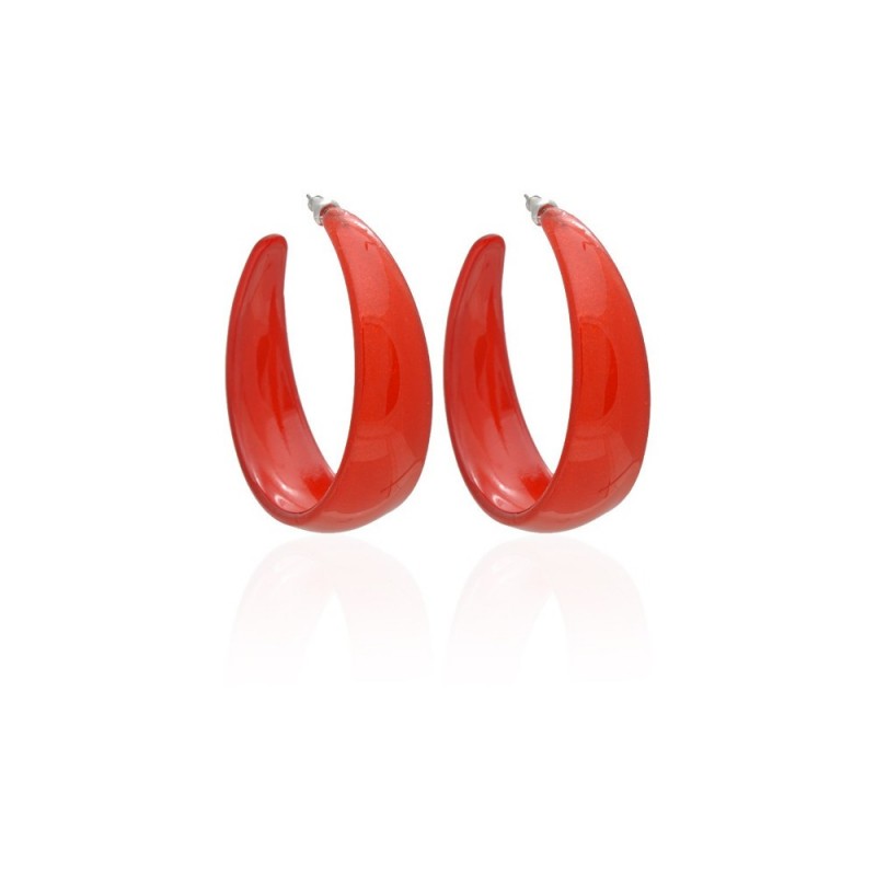 Серьги кольцо ø5см с блестками (2783) вариант 11