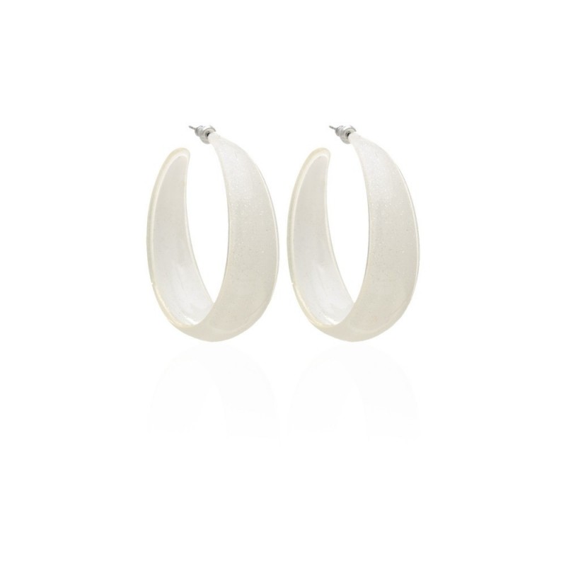 Серьги кольцо ø5см с блестками (2783) вариант 12