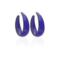 Серьги кольцо ø5см с блестками (2783) вариант 03