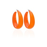 Серьги кольцо ø5см с блестками (2783) вариант 05