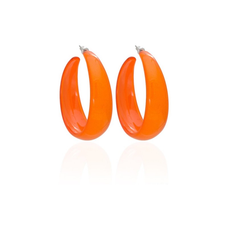 Серьги кольцо ø5см с блестками (2783) вариант 05