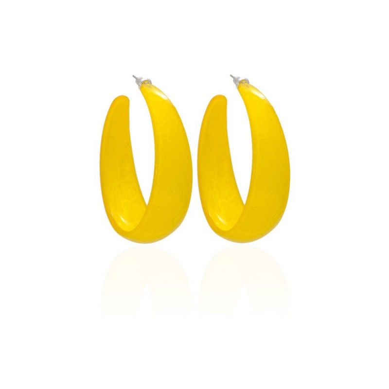 Серьги кольцо ø5см с блестками (2783) вариант 06