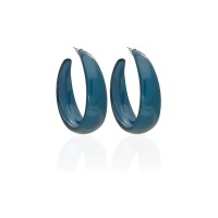 Серьги кольцо ø5см с блестками (2783) вариант 08