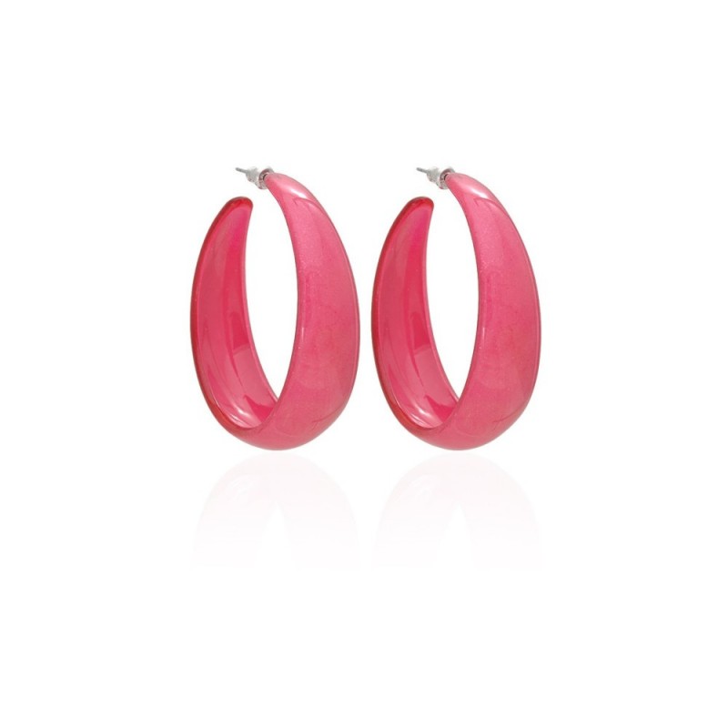 Серьги кольцо ø5см с блестками (2783) вариант 09