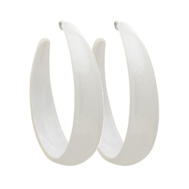 Серьги кольцо ø7см с блестками (2794) вариант 02