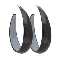 Серьги кольцо ø7см с блестками (2794) вариант 04