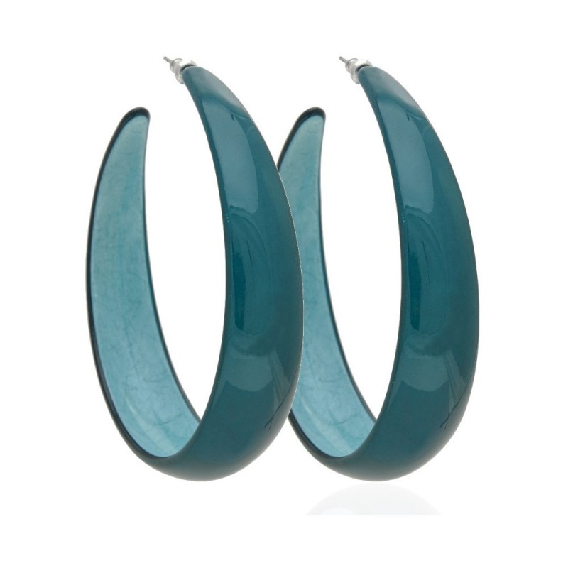 Серьги кольцо ø7см с блестками (2794) вариант 05