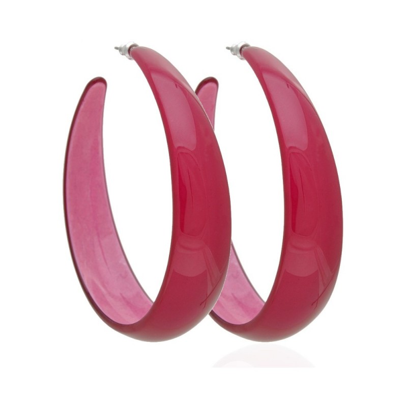 Серьги кольцо ø7см с блестками (2794) вариант 06