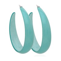 Серьги кольцо ø7см с блестками (2794) вариант 08