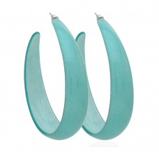 Серьги кольцо ø7см с блестками (2794) вариант 08