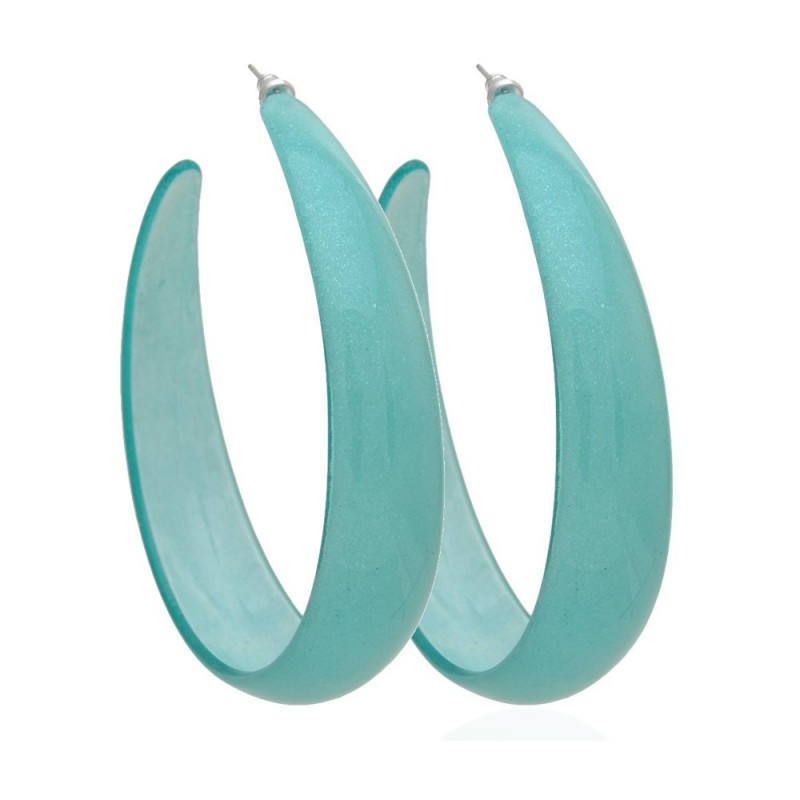 Серьги кольцо ø7см с блестками (2794) вариант 08