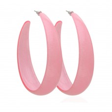 Серьги кольцо ø7см с блестками (2794) вариант 09