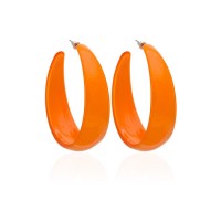 Серьги кольцо ø6см с блестками (2795) вариант 01