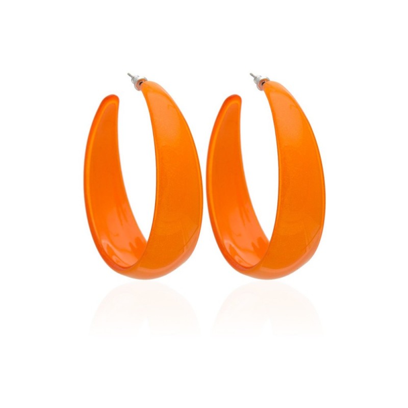 Серьги кольцо ø6см с блестками (2795) вариант 01