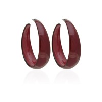 Серьги кольцо ø6см с блестками (2795) вариант 10