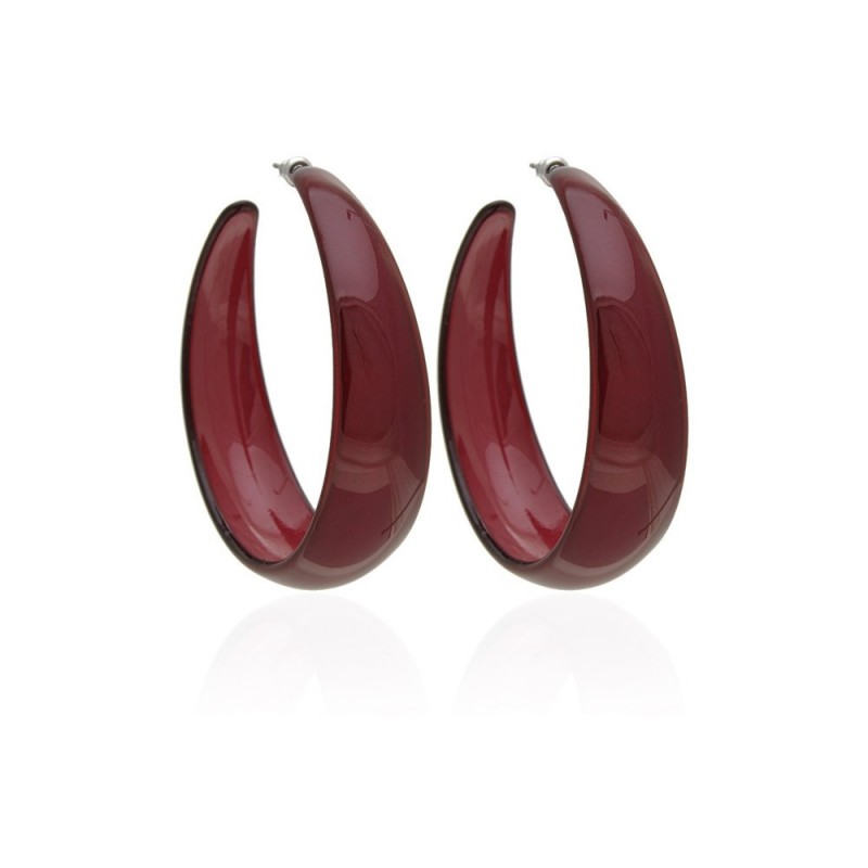 Серьги кольцо ø6см с блестками (2795) вариант 10