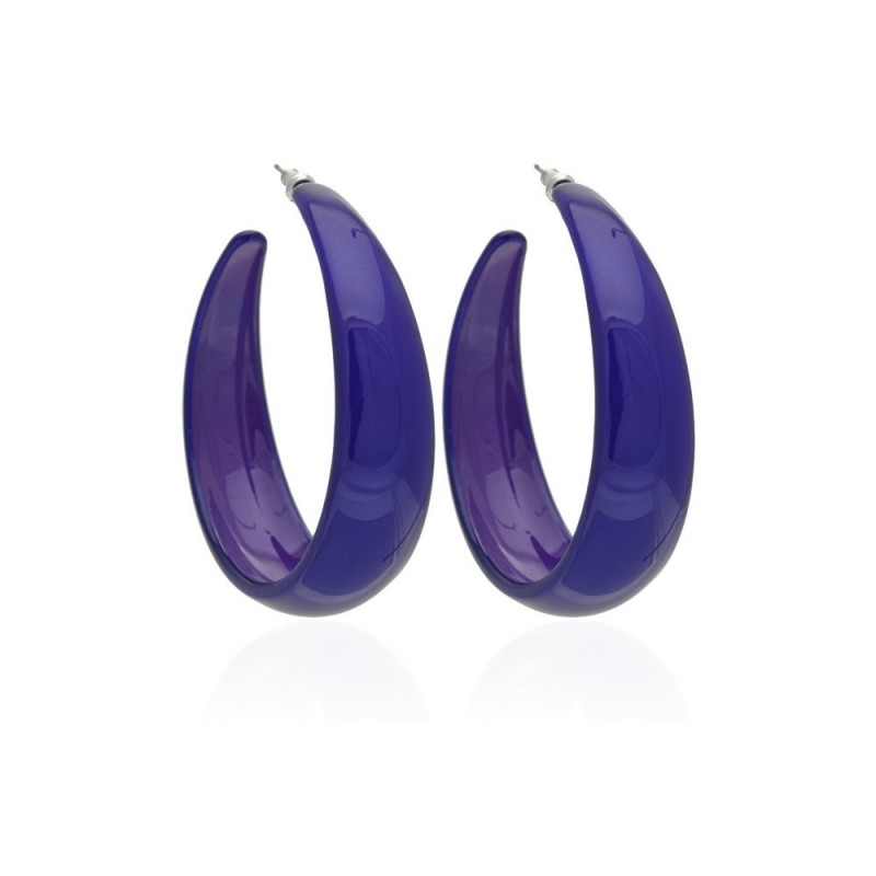 Серьги кольцо ø6см с блестками (2795) вариант 11