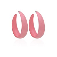 Серьги кольцо ø6см с блестками (2795) вариант 05