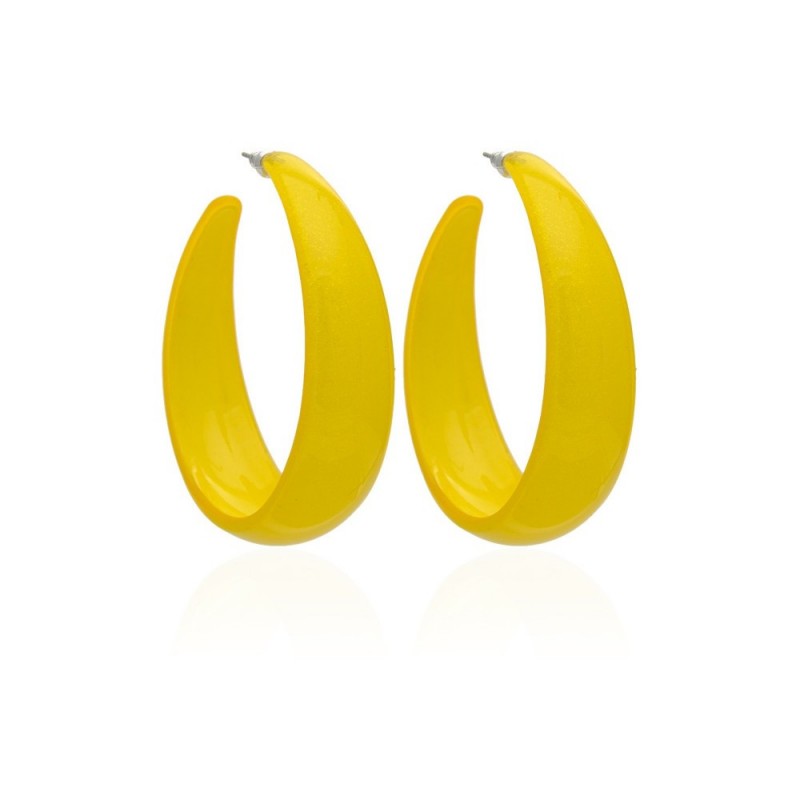 Серьги кольцо ø6см с блестками (2795) вариант 06