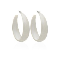 Серьги кольцо ø6см с блестками (2795) вариант 08