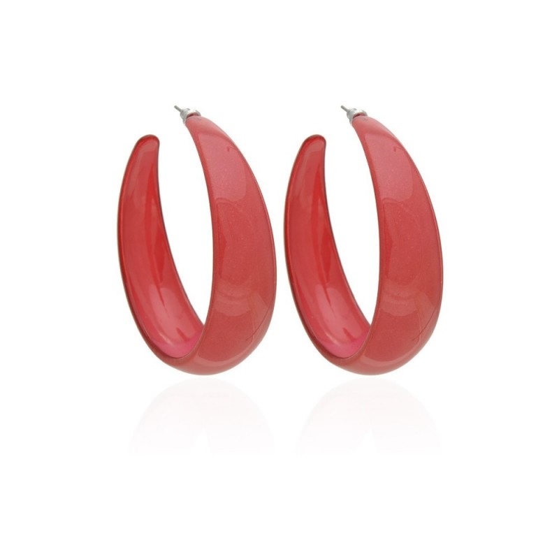 Серьги кольцо ø6см с блестками (2795) вариант 09