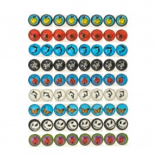 Набор сережек-гвоздиков пусетов 36 пар разноцветный (483)