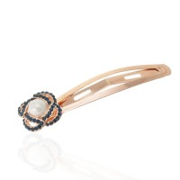 Заколка-хлопушка для волос со стразами 7см (13951) вариант 03