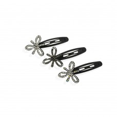 Заколка-хлопушка для волос со стразами 5.7см (9458) вариант упаковка 6шт