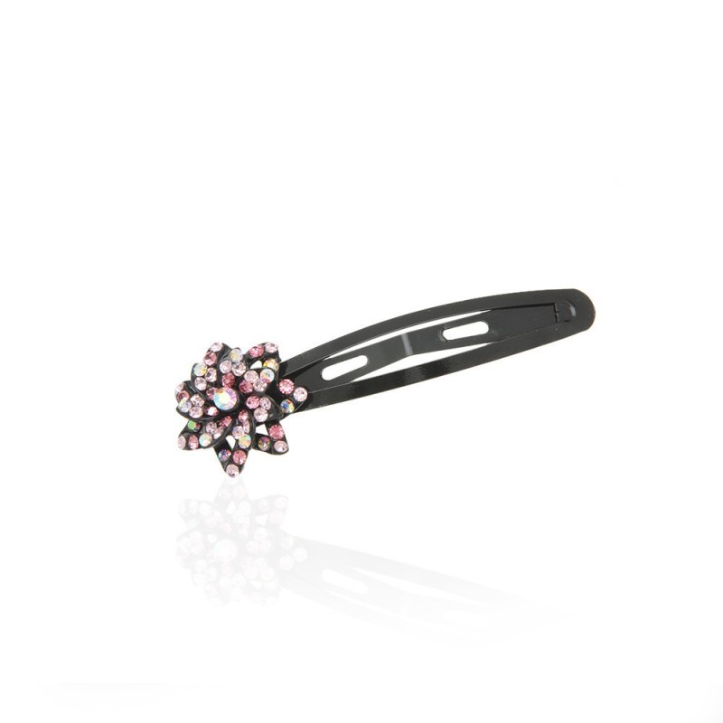 Заколка-хлопушка для волос со стразами (14713) вариант 04