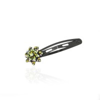 Заколка-хлопушка для волос со стразами (14713) вариант 06