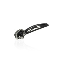 Заколка-хлопушка для волос со стразами 5.8см (2453) вариант 05