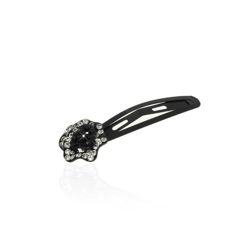 Заколка-хлопушка для волос со стразами 5.8см (2453) вариант 05