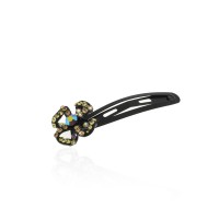 Заколка-хлопушка для волос со стразами 5.9см (11879) вариант 03