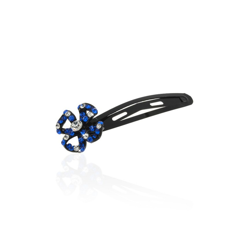 Заколка-хлопушка для волос со стразами 5.9см (11879) вариант 08