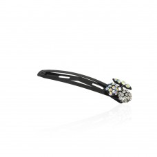 Заколка-хлопушка для волос со стразами 5.5см (3882) вариант 02