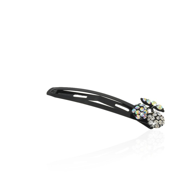 Заколка-хлопушка для волос со стразами 5.5см (3882) вариант 02