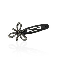 Заколка-хлопушка для волос со стразами 5.7см (9458) вариант 02