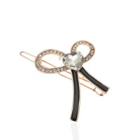 Заколка-защёлка со стразами 5.7см (13876) вариант 02