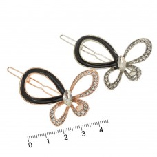 Заколка-защёлка со стразами 5.7см (13936) вариант упаковка 12шт