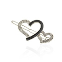 Заколка-защёлка со стразами 5.8см (13937) вариант 01