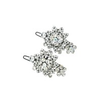 Заколка-защёлка со стразами 3.8см (8353) вариант упаковка 6шт