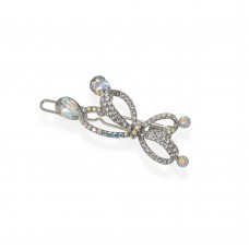 Заколка-защёлка со стразами 5.8см (14190) вариант 01