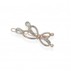 Заколка-защёлка со стразами 5.8см (14190) вариант 02