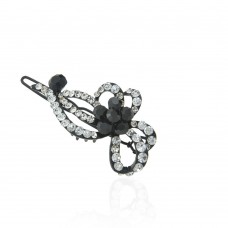 Заколка-защёлка со стразами 5.3см (2467) вариант 04